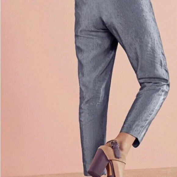 BNWT Ted Baker London Side Panel Linen Trousers - Picture 4 of 16